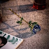 Amazon.co.jp: クリスタルガラス 水晶 k9 永遠の花 枯れない花 水晶花